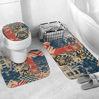 Ska 2 Tone Bathroom Set Big Ben Dance Two Tone Blue Checkerboard - Wonder Print Shop