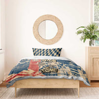 Ska 2 Tone Bedding Set Big Ben Dance Two Tone Blue Checkerboard - Wonder Print Shop