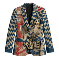 Ska 2 Tone Blazer Big Ben Dance Two Tone Blue Checkerboard - Wonder Print Shop