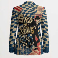 Ska 2 Tone Blazer Big Ben Dance Two Tone Blue Checkerboard - Wonder Print Shop