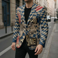 Ska 2 Tone Blazer Big Ben Dance Two Tone Blue Checkerboard - Wonder Print Shop