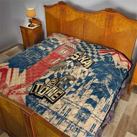 Ska 2 Tone Quilt Big Ben Dance Two Tone Blue Checkerboard - Wonder Print Shop