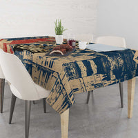 Ska 2 Tone Tablecloth Big Ben Dance Two Tone Blue Checkerboard - Wonder Print Shop