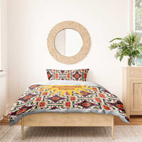 Iraq Kurdistan Region Bedding Set Traditional Pattern Yellow Red Green - Wonder Print Shop