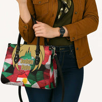 Kurdistan Region Iraq Leather Bag Eagle Emblem Red Green Black - Wonder Print Shop