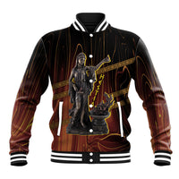 Hestia Greek Goddess Baseball Jacket Ancient Mythology Hearth Fire Bronze Statue Art