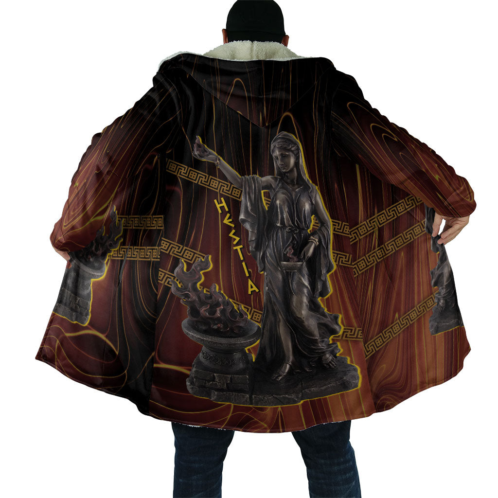 Hestia Greek Goddess Cloak Ancient Mythology Hearth Fire Bronze Statue Art
