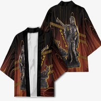 Hestia Greek Goddess Kimono Ancient Mythology Hearth Fire Bronze Statue Art
