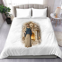 Hestia Greek Goddess Bedding Set Ancient Mythology Hearth Fire Classical Temple Art
