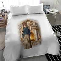 Hestia Greek Goddess Bedding Set Ancient Mythology Hearth Fire Classical Temple Art
