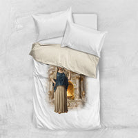 Hestia Greek Goddess Bedding Set Ancient Mythology Hearth Fire Classical Temple Art