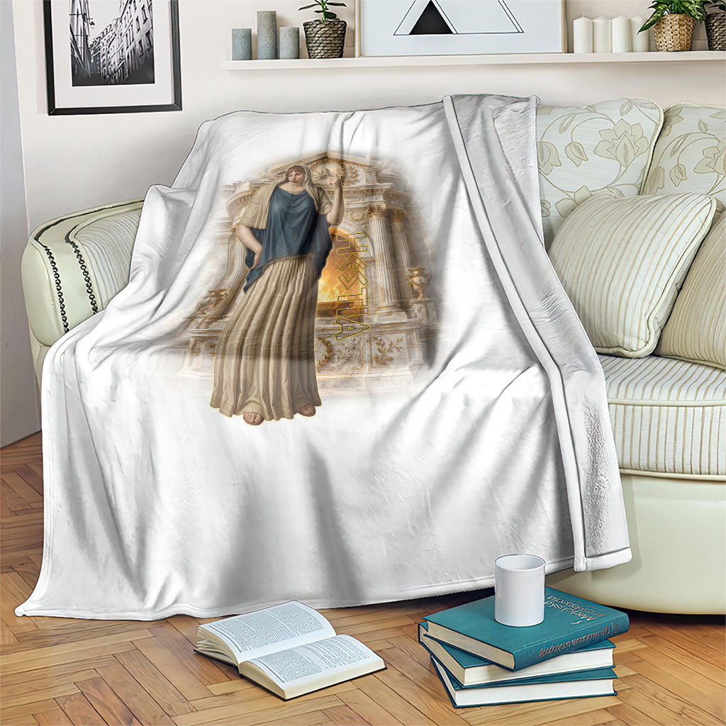 Hestia Greek Goddess Blanket Ancient Mythology Hearth Fire Classical Temple Art
