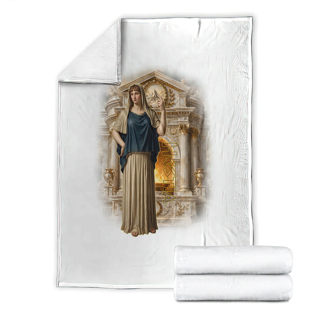 Hestia Greek Goddess Blanket Ancient Mythology Hearth Fire Classical Temple Art