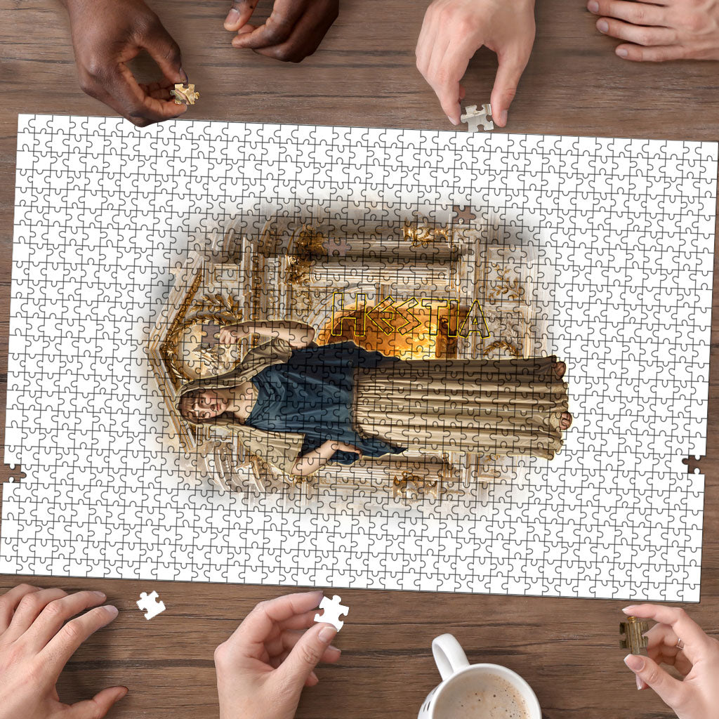Hestia Greek Goddess Puzzle Ancient Mythology Hearth Fire Classical Temple Art