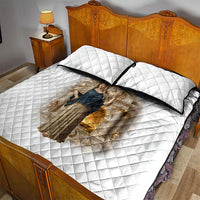 Hestia Greek Goddess Quilt Bed Set Ancient Mythology Hearth Fire Classical Temple Art