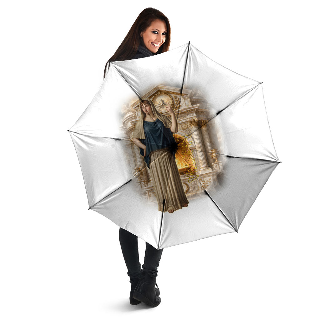 Hestia Greek Goddess Umbrella Ancient Mythology Hearth Fire Classical Temple Art