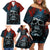 Skull King Family Matching Off Shoulder Short Dress and Hawaiian Shirt The Time Is Always Right To Do What Is Right - Wonder Print Shop