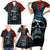 Skull King Family Matching Short Sleeve Bodycon Dress and Hawaiian Shirt The Time Is Always Right To Do What Is Right - Wonder Print Shop