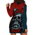 Skull King Hoodie Dress The Time Is Always Right To Do What Is Right - Wonder Print Shop