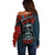 Skull King Off Shoulder Sweater The Time Is Always Right To Do What Is Right - Wonder Print Shop