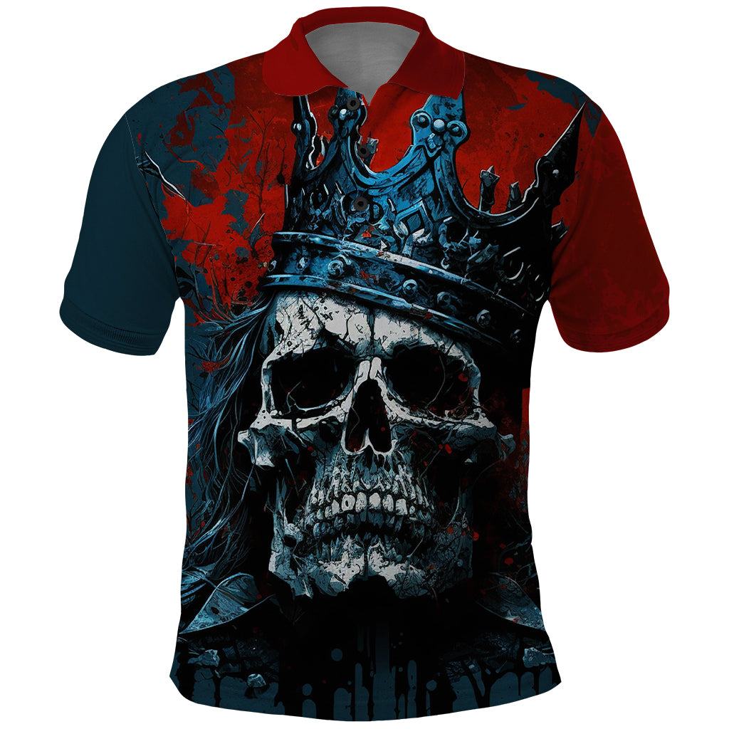 Skull King Polo Shirt The Time Is Always Right To Do What Is Right - Wonder Print Shop