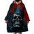 Skull King Wearable Blanket Hoodie The Time Is Always Right To Do What Is Right - Wonder Print Shop