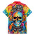 Floral Skull Hawaiian Shirt I'm Blunt because god rolled me that way - Wonder Print Shop