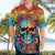 Floral Skull Hawaiian Shirt I'm Blunt because god rolled me that way - Wonder Print Shop