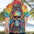 Floral Skull Hawaiian Shirt I'm Blunt because god rolled me that way - Wonder Print Shop