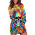 Floral Skull Hoodie Dress I'm Blunt because god rolled me that way - Wonder Print Shop