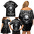 Horror Skull Family Matching Off Shoulder Short Dress and Hawaiian Shirt Of course i'm going to hell i'm just here to pick you up - Wonder Print Shop