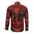 Demon Skull Long Sleeve Button Shirt Welcome to Hell - Wonder Print Shop