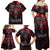 Demon Skull Family Matching Off Shoulder Maxi Dress and Hawaiian Shirt You Better Pray I Don't Get Up - Wonder Print Shop