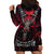 Demon Skull Hoodie Dress You Better Pray I Don't Get Up - Wonder Print Shop