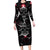 Diamond Skull Family Matching Long Sleeve Bodycon Dress and Hawaiian Shirt Shine Bright Like Diamond - Wonder Print Shop