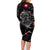 Diamond Skull Family Matching Long Sleeve Bodycon Dress and Hawaiian Shirt Shine Bright Like Diamond - Wonder Print Shop