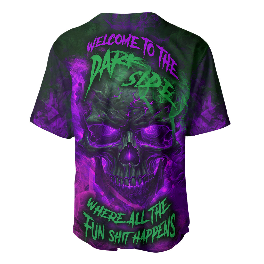 Horor Skull Baseball Jersey Welcome to the Dark side - Wonder Print Shop