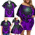 Horor Skull Family Matching Off Shoulder Short Dress and Hawaiian Shirt Welcome to the Dark side - Wonder Print Shop