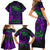 Horor Skull Family Matching Short Sleeve Bodycon Dress and Hawaiian Shirt Welcome to the Dark side - Wonder Print Shop