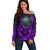 Horor Skull Off Shoulder Sweater Welcome to the Dark side - Wonder Print Shop