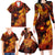 Fire Skull Family Matching Long Sleeve Bodycon Dress and Hawaiian Shirt You inspire my Inner serial Killed - Wonder Print Shop