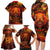 Fire Skull Family Matching Long Sleeve Bodycon Dress and Hawaiian Shirt You inspire my Inner serial Killed - Wonder Print Shop