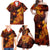 Fire Skull Family Matching Off Shoulder Maxi Dress and Hawaiian Shirt You inspire my Inner serial Killed - Wonder Print Shop