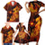 Fire Skull Family Matching Short Sleeve Bodycon Dress and Hawaiian Shirt You inspire my Inner serial Killed - Wonder Print Shop