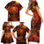 Fire Skull Family Matching Short Sleeve Bodycon Dress and Hawaiian Shirt You inspire my Inner serial Killed - Wonder Print Shop