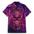 Fire Skull Family Matching Mermaid Dress and Hawaiian Shirt The Only Thing That Can Stop Me Is Me - Wonder Print Shop