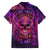 Fire Skull Family Matching Puletasi Dress and Hawaiian Shirt The Only Thing That Can Stop Me Is Me - Wonder Print Shop