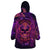 Fire Skull Wearable Blanket Hoodie The Only Thing That Can Stop Me Is Me - Wonder Print Shop