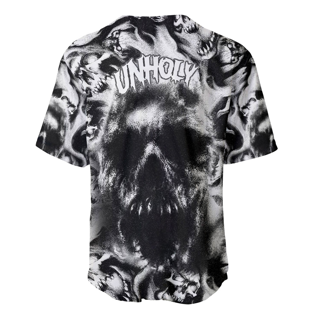 Skull Baseball Jersey Inequitable Spirit - Wonder Print Shop