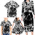 Skull Family Matching Long Sleeve Bodycon Dress and Hawaiian Shirt Inequitable Spirit - Wonder Print Shop